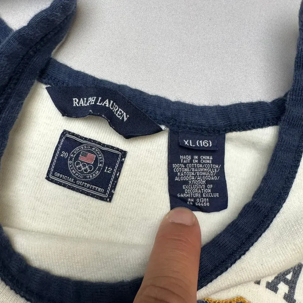 Ralph Lauren Team USA 2012 Olympics Dress Girl's XL (16) Preppy Tennis